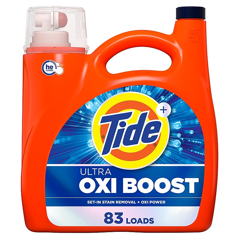 Tide Ultra Oxi Boost HE Liquid Laundry Detergent, 83 Loads, 117 fl. oz. (17538) image 1