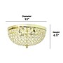 Lalia Home Crystal Glam 2 Light Ceiling LED Flush Mount, Gold (LHM-2000-GL)~#|#~DCC4B791-EB34-463F-921CD2C73914E064_sc7
