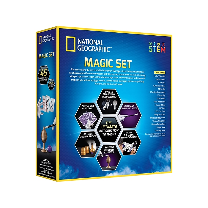 National Geographic Magic Set, 3/Box (RTNGMAGIC45) | Staples