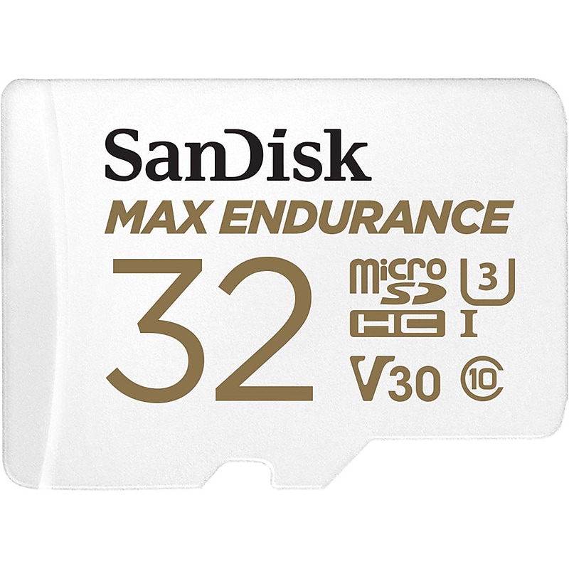 SanDisk MAX Endurance 32GB microSDHC Memory Card with Adapter, Class 10, UHS I, V30 (SDSQQVR 032G AN6IA) image 1
