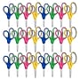 Staples Comfort Grip 5" Stainless Steel Kid's Scissors, Pointed Tip, Assorted Colors, 24/Pack (ST63357)~#|#~DCD2CDD6-9574-47E9-BD597F14257A12BC_sc7