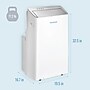 Keystone 115-Volt 14,000 BTU ASHRAE (12,000 BTU DOE) Portable Air Conditioner with Heater, Remote, White (KSTAP121HINV)~#|#~DCD31462-3192-4F6F-A9CF5D65B330655A_sc7