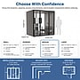 Uncaged Ergonomics Modular Acoustic Office Pod with Ventilation, Lighting and Power, Medium, White (POD-M-White)~#|#~DCD43232-D7BB-45B8-A35F4EAC719E80DE_sc7