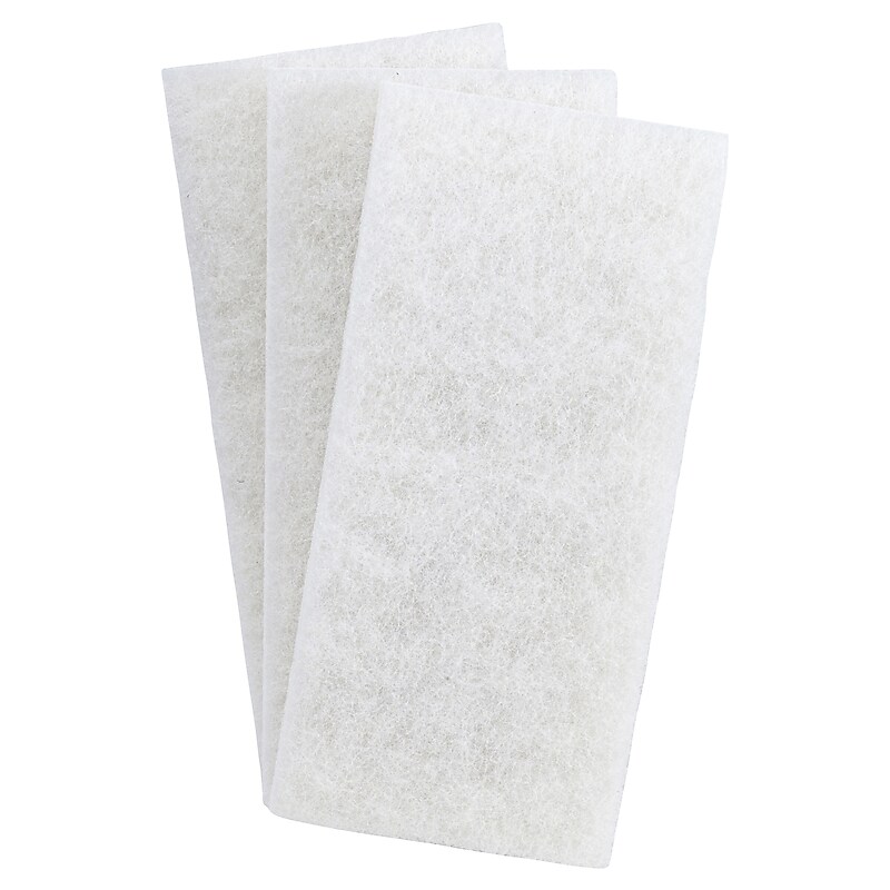 3M Doodlebug Cleaning Floor Pad, White, 10/Case (8440) image 1