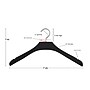 Nahanco 17" Rubber Concave Jacket Hanger, Black, 24/Pack (23817)~#|#~DCD4F3C2-2955-4D29-A1BB10139AD8491B_sc7