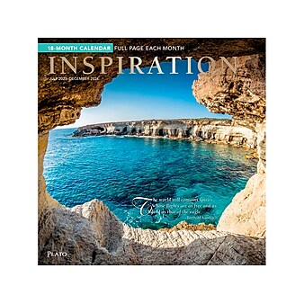 2023-2024 Plato Inspiration 12" x 12" Academic & Calendar Monthly Wall Calendar (9781975467166)