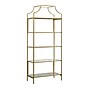Sauder International Lux 71"H 5-Shelf Bookcase, Satin Gold (421434)~#|#~DCD54999-FAAE-4B23-BAAB4F8B37B9119A_sc7