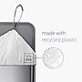 simplehuman Code Y 30 Gallon Trash Bags, 28.7" x 40", Low Density, 1.8 mil, White, 200 Total Bags (CW0404)~#|#~DCD572FF-352A-415F-99BF3EEB1EE57049_sc7