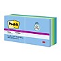Post-it Recycled Super Sticky Notes, 3" x 3", Oasis Collection, 90 Sheet/Pad, 12 Pads/Pack (65412SST)~#|#~DCD7A637-58AF-4EB9-B8EA6379C9DB80D0_sc7