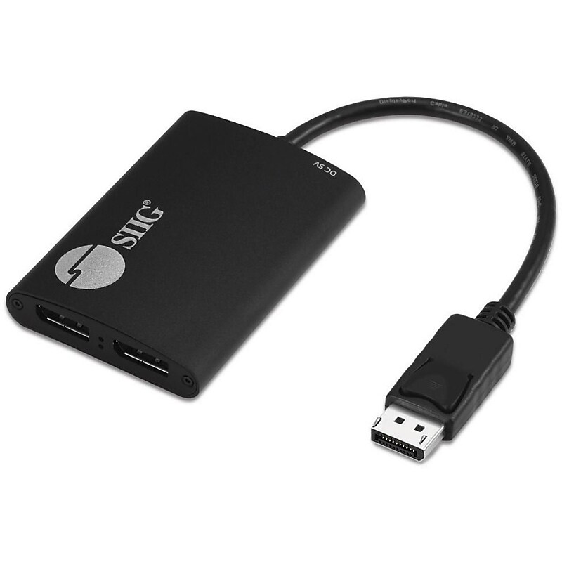 SIIG 4K 1×2 DisplayPort 1.2 to DisplayPort MST Splitter (CE-DP0H11-S1) image 1