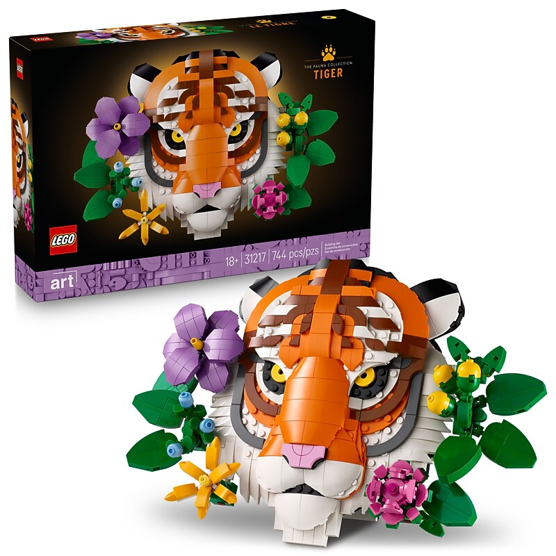 LEGO Art The Fauna Collection; Tiger, 744 Pieces (31217) image 1