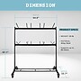 AdirOffice Two Tier Steel Chair Cart, 84 Chair Capacity, Black (690-03)~#|#~DCDC63EE-69ED-4FA4-AE9663DA913BAB02_sc7