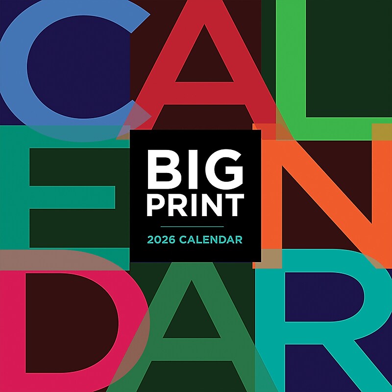 2026 TF Publishing Big Print 12" x 12" Monthly Wall Calendar (26-1104) image 1