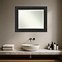 Amanti Art Ridge Black Frame Wall Mirror, 29.5" x 23.5" (A42674593131)~#|#~DCDE4515-6E74-4637-8FCA439CA71F5D6D_sc7