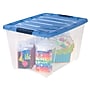IRIS Stack & Pull 54 Qt. Latch Lid Storage Box, Clear (100242)~#|#~DCDED653-8849-4683-A7B078B9AC9D0A48_sc7
