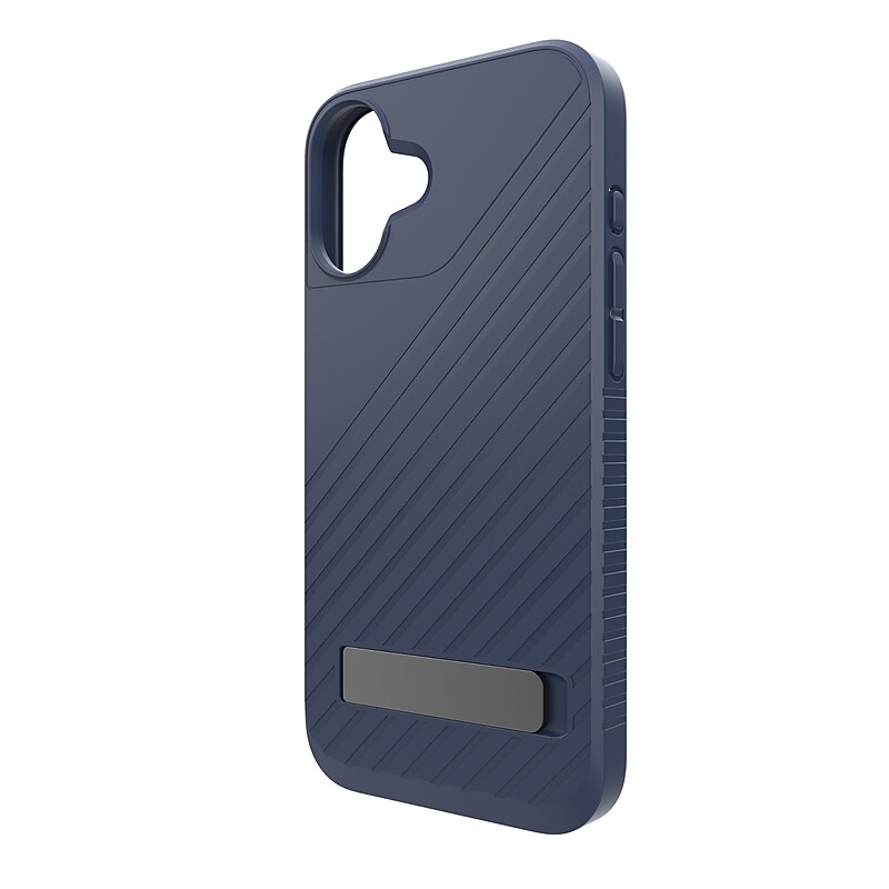 Zagg Denali Snap MagSafe Rugged Case with Kickstand for iPhone 16 Plus, Shock Absorbing, Navy Blue (702315255) image 1