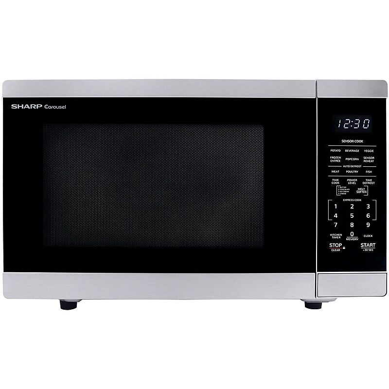 Sharp 1.4 Cu. Ft. Smart Countertop Microwave Oven, Stainless Steel (ZSMC1469KS) image 1