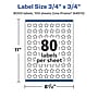 Avery Laser/Inkjet Starburst Waterproof Multipurpose Labels, 0.75"  Dia, White, 8000/Box (94610)~#|#~DCEAABCA-15F4-4A71-B5CB07B7A36F79A2_sc7