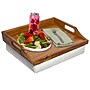 Rossie Home 16.5" x 13" x 3.7" Lap Tray with Pillow, Natural Acacia (76106)~#|#~DCEC5322-18BA-4375-9320D1A5D072E7B9_sc7