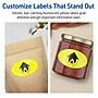 Avery Laser/Inkjet Oval Multipurpose Labels, 2" x 3-1/3", Neon Yellow, 320/Pack (94056)~#|#~DCEE6A24-B537-439E-846C7CCDF71CA564_sc7