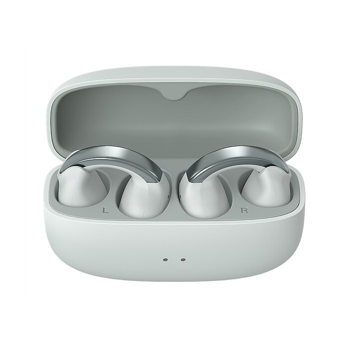JVC Nearphones Wireless Open-Ear Earbuds, Bluetooth, Ice Grey