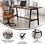 Flash Furniture Redmond 60"W x 30"D Conference Table, Laminate, Walnut (MTM6030WLTABF)~#|#~DCEEE42F-B717-423A-BD6841968D00CC8B_sc7