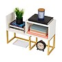 Mind Reader 3 Metal Desktop Bookshelf, 15.75" x 7.87" x 23.75", White (MDGDESK-WHT)~#|#~DCF2201C-F44C-48BC-9E55221A4EA1D675_sc7
