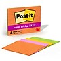 Post-it Super Sticky Notes, 8" x 6", Energy Boost Collection, Lined, 45 Sheet/Pad, 4 Pads/Pack (6845-SSPL)~#|#~DCF92FB7-B74E-4F73-B4C3ADEF3B0A9ED5_sc7