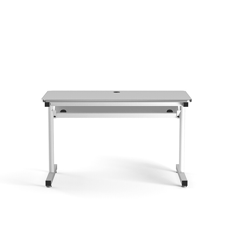 VersaDesk 48"W Basic Computer Table, White (BCT4824-WW) image 1