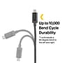 NXT Technologies 6 Ft. Braided USB-A to Micro-USB Charging Cable for Samsung/Android, Black (NX54695)~#|#~DCFAEB8A-0183-49FC-8A4D36ED01E94577_sc7