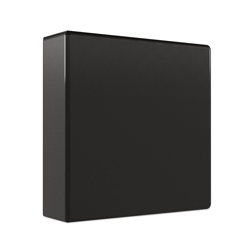 Staples 3" 3-Ring View Binder, Black (ST23721-CC) image 1