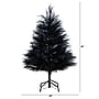 Nearly Natural Artificial Halloween Black Pampas Grass Christmas Tree, 4' (T5215)~#|#~DD05D314-3E40-4AEF-AC646BC06412F091_sc7