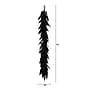 Nearly Natural Artificial Real Touch Halloween Black Norfolk Island Pine Garland, 6' (W1382)~#|#~DD068736-6EF8-4984-B1267F76E7C8D160_sc7