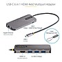 StarTech.com USB-C to HDMI/USB-A/GbE Multiport Adapter, Male to Female, 100W PD, Laptop Mini Dock (127B-USBC-MULTIPORT)~#|#~DD0CDECF-06CC-40CF-A98DC9D86FBDC27B_sc7