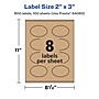 Avery Laser/Inkjet Decorative Edge Multipurpose Labels, 2" x 3", Kraft Brown, 800 Labels/Box ( 94060)~#|#~DD0DE143-E643-4B8B-A2B65DE1B7E85BDE_sc7