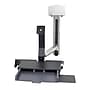 Ergotron StyleView Adjustable Combo Workstation with Medium CPU Holder, Up to 24" Monitor, Polished Aluminum (45-270-026)~#|#~DD0E2411-CA4B-451E-A521D561FB84E925_sc7
