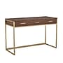 Martha Stewart Ollie 47"W Home Office Desk with 3 Drawers, Walnut/Polished Brass (ZGZP028BRGLD)~#|#~DD12F190-2F7A-4C05-AC2F5784A26D9EA4_sc7