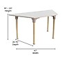 Flash Furniture Bright Beginnings Hercules Trapezoid Table, 47" x 20.75", Height Adjustable, Beech/White (MK-ME088028-GG)~#|#~DD158A41-86D3-4810-90F8A877F9EF6EA3_sc7