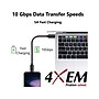 4XEM 65W USB-C to USB-C GaN Charging Kit for USB-C Devices, Black (4X65WCHRGKIT10B)~#|#~DD184FB2-4C88-4B45-ADE97E43DF9915EA_sc7