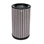 Alpine Industries Steel Outdoor Trash Can with Open Lid, 32 Gallon, Gray (ALP4400-01-GRY)~#|#~DD1B542F-963E-4267-9964F058556F2428_sc7