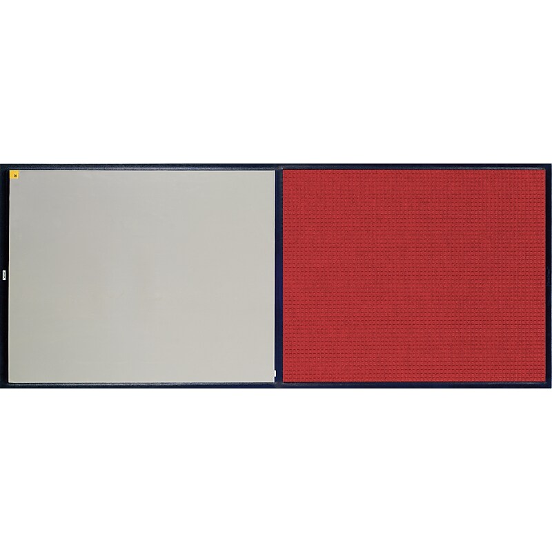 M + A Matting WaterHog CleanShield Stride Commercial Entrance Floor Mat with Adhesive Insert, 26.5" x 63.5", Red image 1