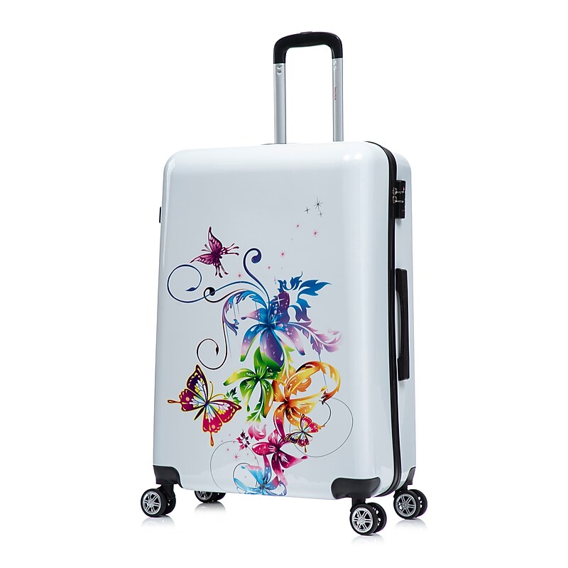 InUSA Fusion 28" Hardside Butterfly Suitcase, 4-Wheeled Spinner, TSA Checkpoint Friendly, Fusion (IUAPC00L-FUS) image 1