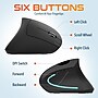 Delton S12/D101 Ergonomic Vertical Wireless Mouse and 15W Wireless Charging Mouse Pad Bundle, Black (DMWS12BD1)~#|#~DD2C6C6D-A10D-4C44-93EABE6F69D7A305_sc7