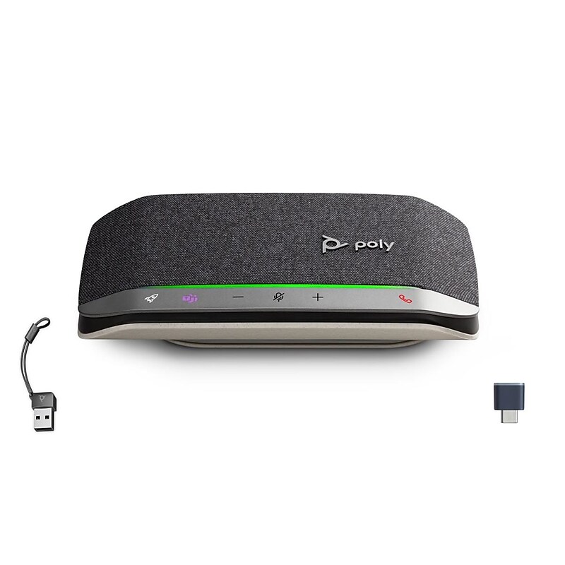 HP Poly Sync 20+M Speakerphone, Silver (B95VLAA#AC3) image 1