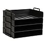 Mind Reader 4-Compartment Stackable Plastic Desk Tray, Black (DANSTACK4-BLK)~#|#~DD32209F-52FD-4772-B4380B93553CEDB6_sc7