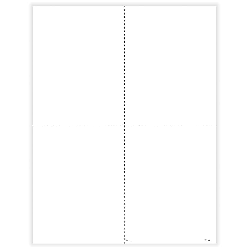 ComplyRight 2024 W-2 Tax Form, 1-Part, 4-Up, 50/Pack (520950) image 1