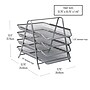 Mind Reader Metal Mesh Front Loading Letter Tray, Letter/Legal Size, Silver (4TPAPER-SIL)~#|#~DD3A4EA4-2F16-4E3A-A5DC287D16238847_sc7