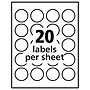 Avery Sure Feed Laser/Inkjet Print-to-the-Edge Labels, 1-5/8" Dia, Glossy Clear, 500 Labels/Pack (6582)~#|#~DD3BD8C0-D955-492F-BD5F16E447BEC6A6_sc7