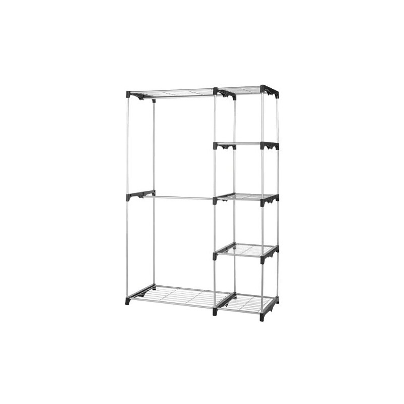 Whitmor 68" x 45.37" Portable Closet, Silver (67793044) image 1