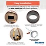 Bulbrite 7" Round 10.3-Watt 3000K LED Flush Mount Light, 1150 Lumens, Black (773605)~#|#~DD408DD6-5487-47BB-A7E2AA46ADE5C94C_sc7